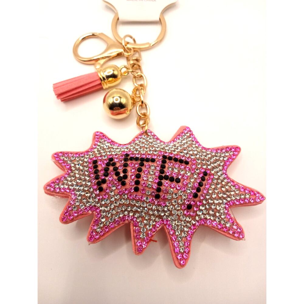 Bougie Bling WTF Keychain Keyring Purse Bag Charm 1090-1094